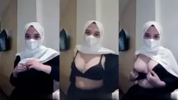 Camilla Bergoyang Dalam Kain Penutup Putih Yang Menggoda
